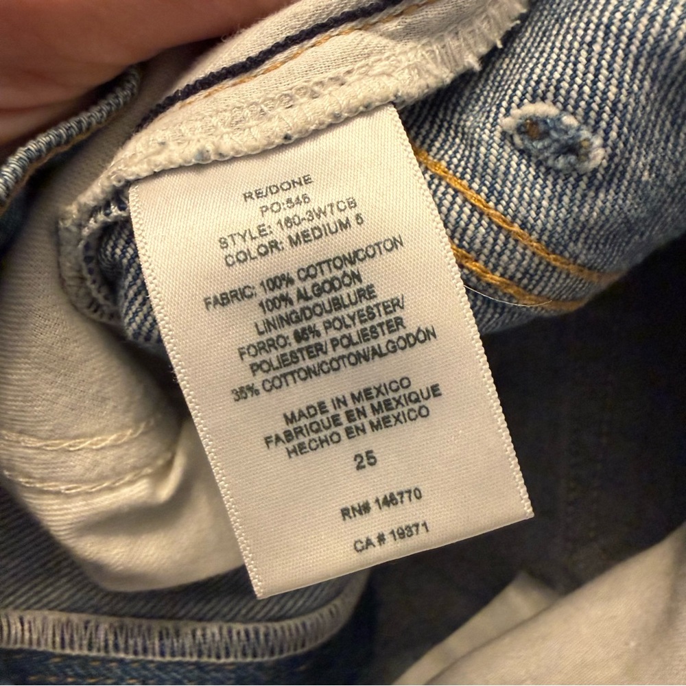 RE/DONE • 70s crop boot jeans - size 25 - Picture 7 of 8